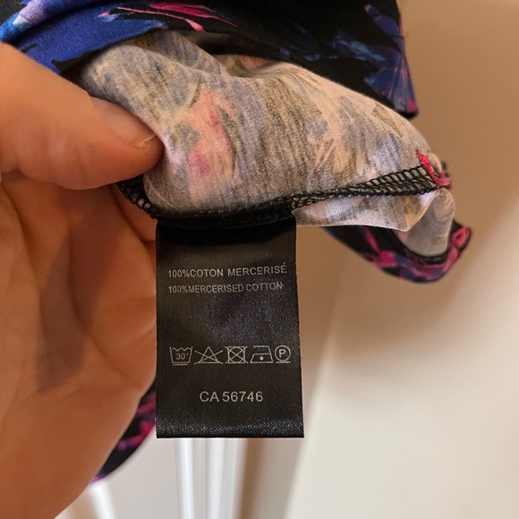 Mens Au Noir Floral All Over Print Golf Polo Shirt XL - Picture 8 of 10